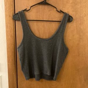 Madewell Brushed Rib Tank Crop Top